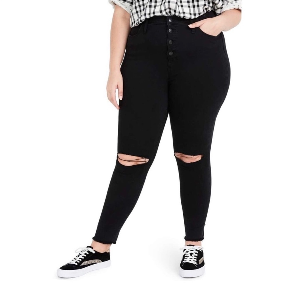 Madewell 10" High Rise Black Jeggings